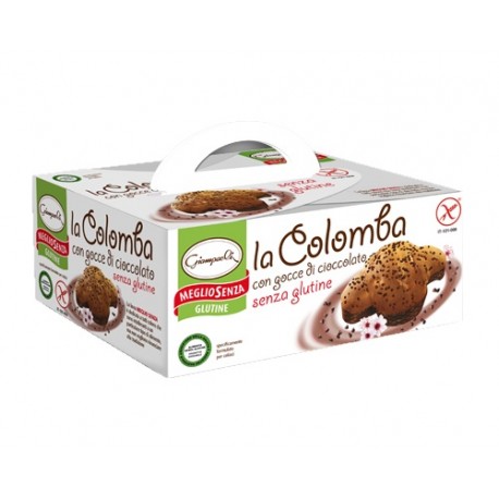 Colomba SENZA GLUTINE con gocce di cioccolato Giampaoli 350 gr