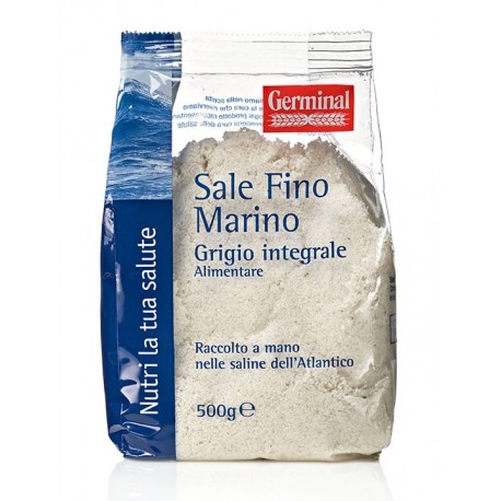 Sale fino grigio integrale dell'Atlantico Germinal 500 gr