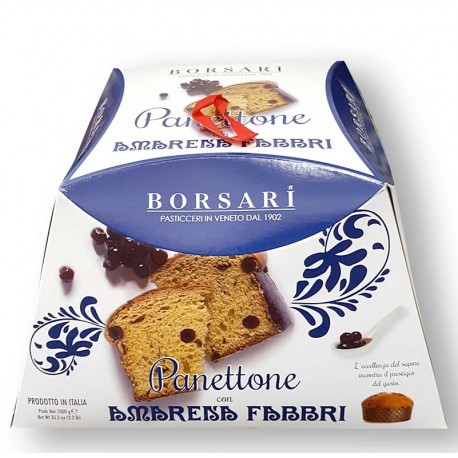 Panettone Amarena Fabbri 1 kg - Borsari