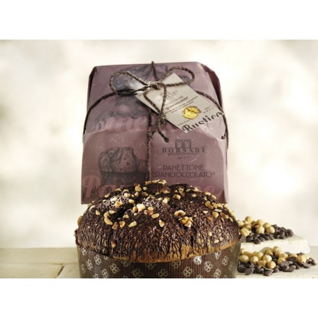 Panettone Gran Cioccolato Basso 1 kg - Borsari